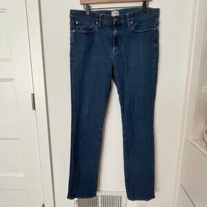 J. Crew 770 Straight-fit Jean In Stretch Resin Rinse Japanese Denim Size 34/34